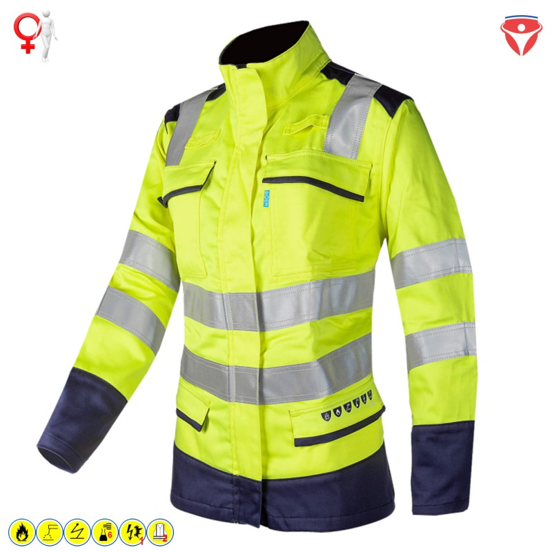 Sioen Kasie Damen MultiNorm Warnschutz Jacke 066VA2PFA
