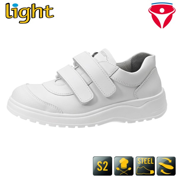 ABEBA 1047 S2 Sicherheitsschuhe mit Klettverschluss - küchengeeignet