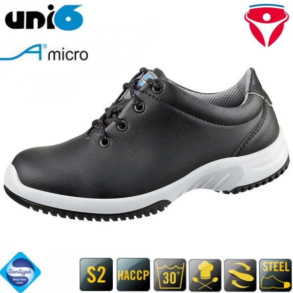 ABEBA 1781 Uni6 rutschfeste S2 Sicherheitsschuhe für Lebensmittelindustrie waschbar