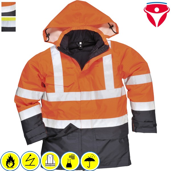 PortWest S779 MultiNorm Regen Warnschutz Jacke