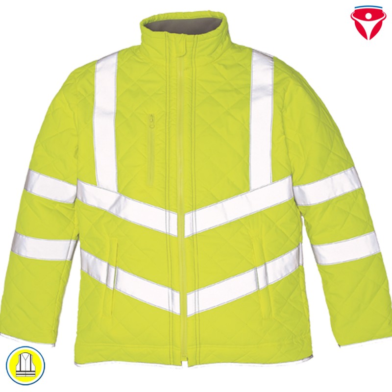 Warnschutz Steppjacke Kensington mit Fleece