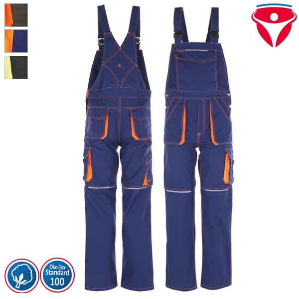 Planam Basalt Neon Latzhose