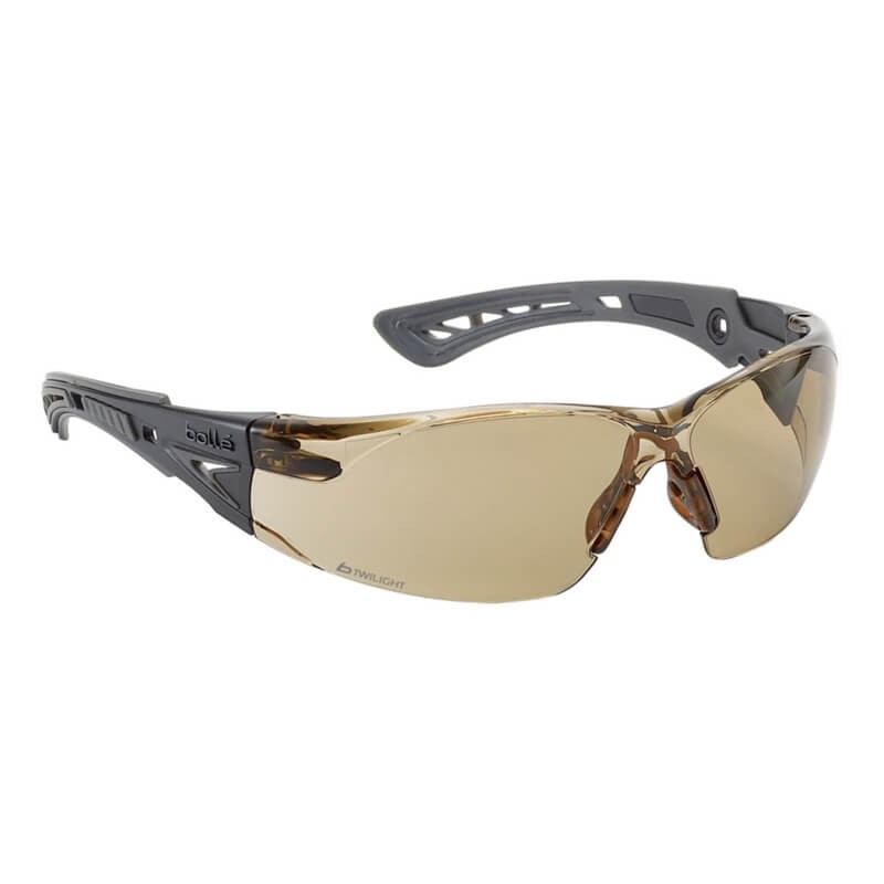 Bollé RUSH+ Industrie Schutzbrille Kratzfest und Anti-Beschlag