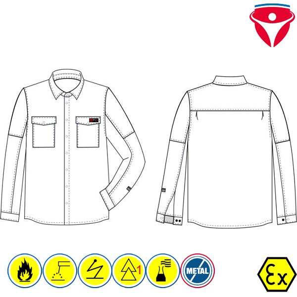 Tranemo MultiNorm Hemd metallfrei 5774 81