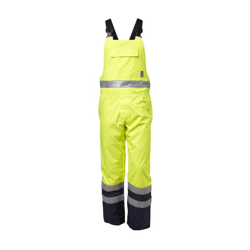 Viking Rubber flammhemmende Multi Hazard Hivis Warnschutz-Latzhose 123022-101