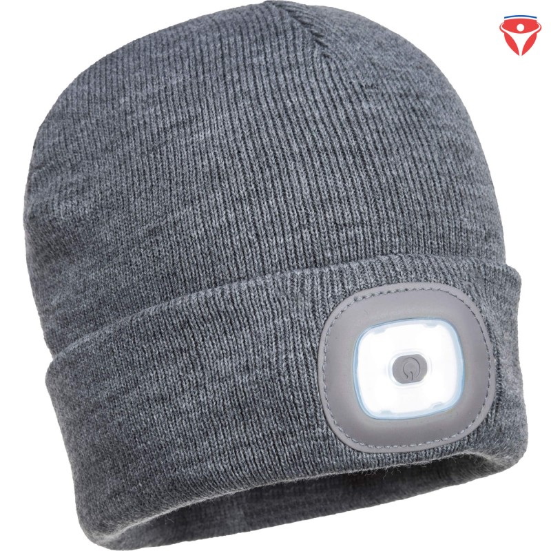 PortWest B029 Mütze mit LED wiederaufladbar