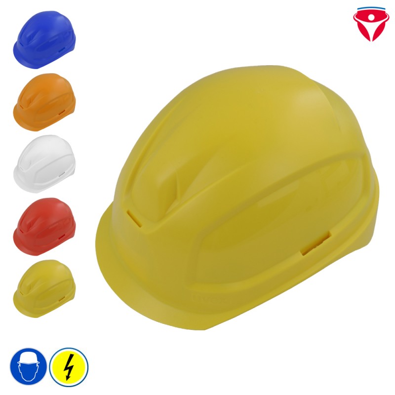 Uvex Elektriker Schutzhelm mit kurzem Schirm