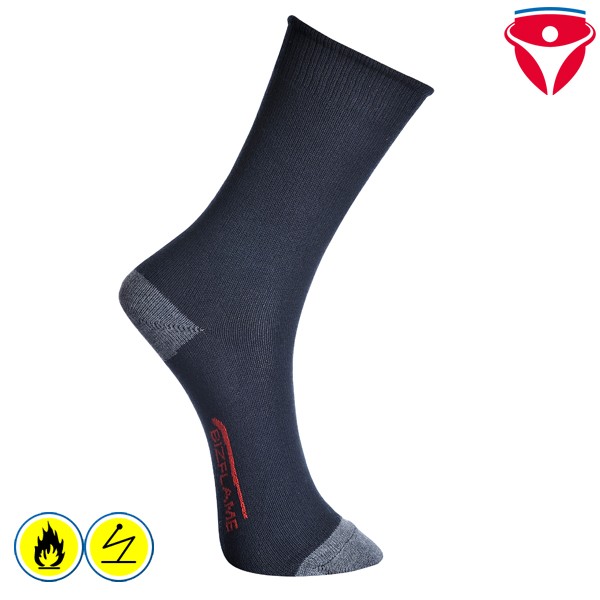 PortWest SK20 flammhemmende antistatische Socken ModaFlame
