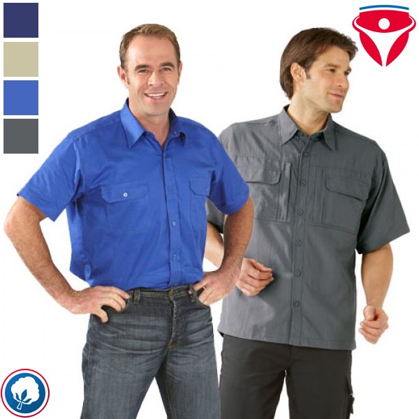 Planam Köperhemd 1/4 Arm