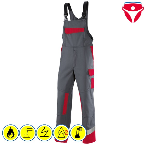 Leichte MultiNorm Latzhose Störlichtbogen Klasse 2