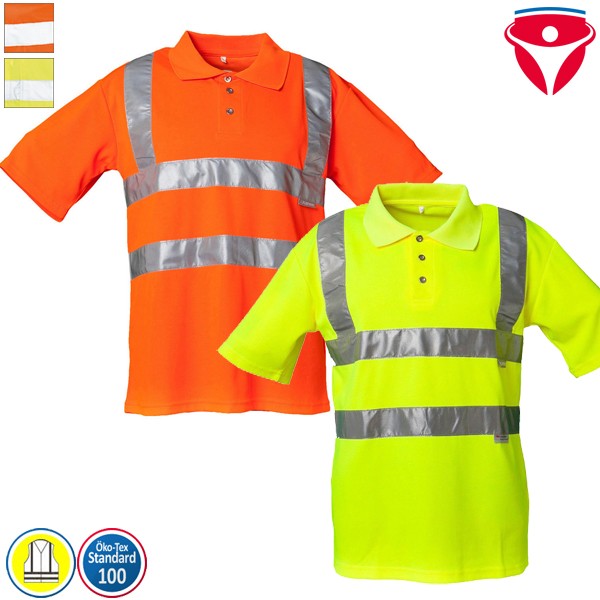 Planam Warnschutz Polo-Shirt uni