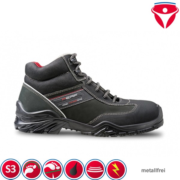 Perf TYPHOON HIGH metallfreie S3 Sicherheitsstiefel extra leichte Sicherheitsschuhe aus Leder