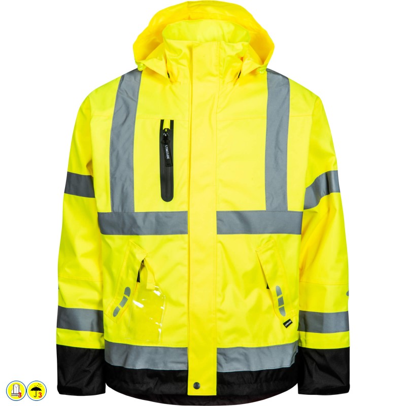 Lyngsoe Fox9057 Warnschutz Regenjacke aus robustem Gewebe