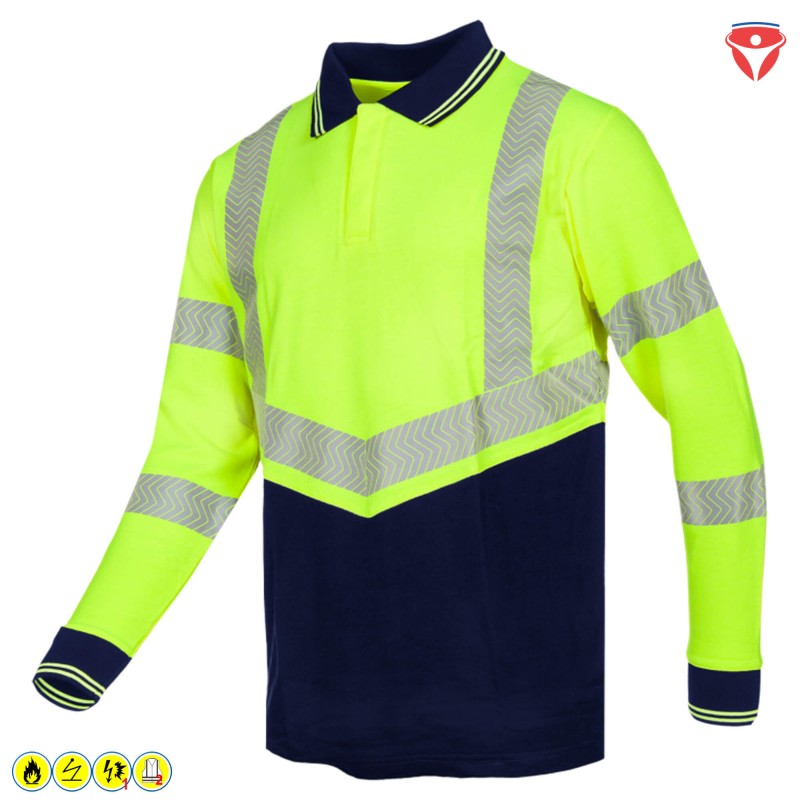 Sioen Ardva MultiNorm Warnschutz Polo-Shirt IEC 61482-2