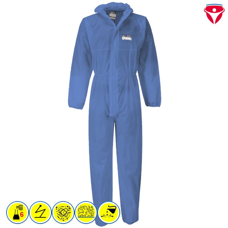 PortWest ST30 Chemikalienschutz Overall Typ 5 + 6 | 10 Stück