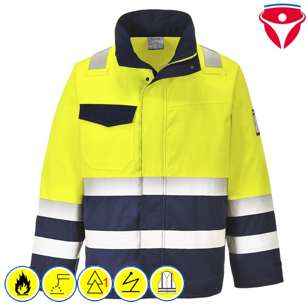PortWest MV25 flammhemmende Warnschutzjacke