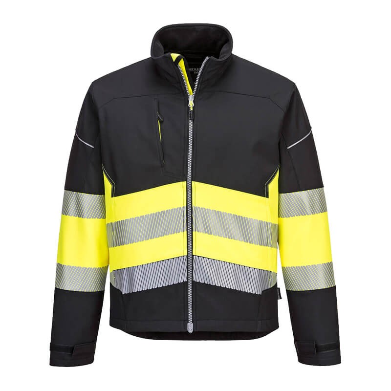 PortWest PW375 Warnschutz Softshelljacke Klasse 1