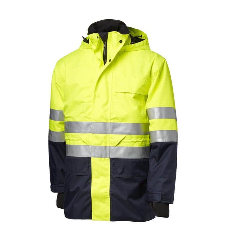Viking Rubber flammhemmende Multi Hazard Hivis Winter-Warnschutz-Jacke 112134-101