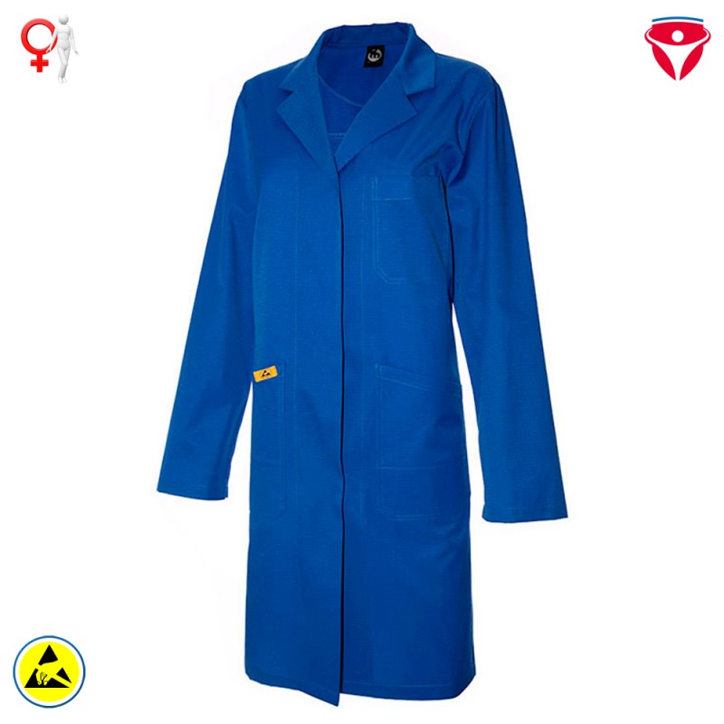 ESD Damen Berufsmantel hochleitfähig