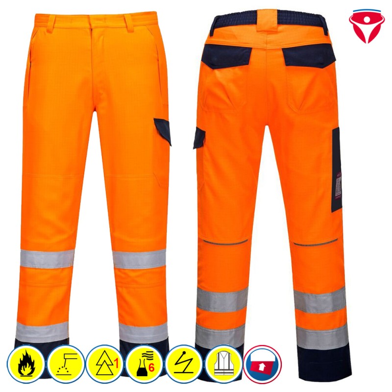 PortWest MV36 flammhemmende MultiNorm Warnschutz RIS Bundhose