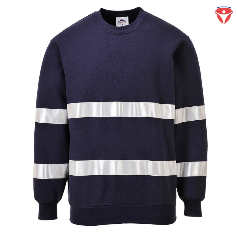 PortWest B307 Iona Sweat-Shirt mit Reflexstreifen