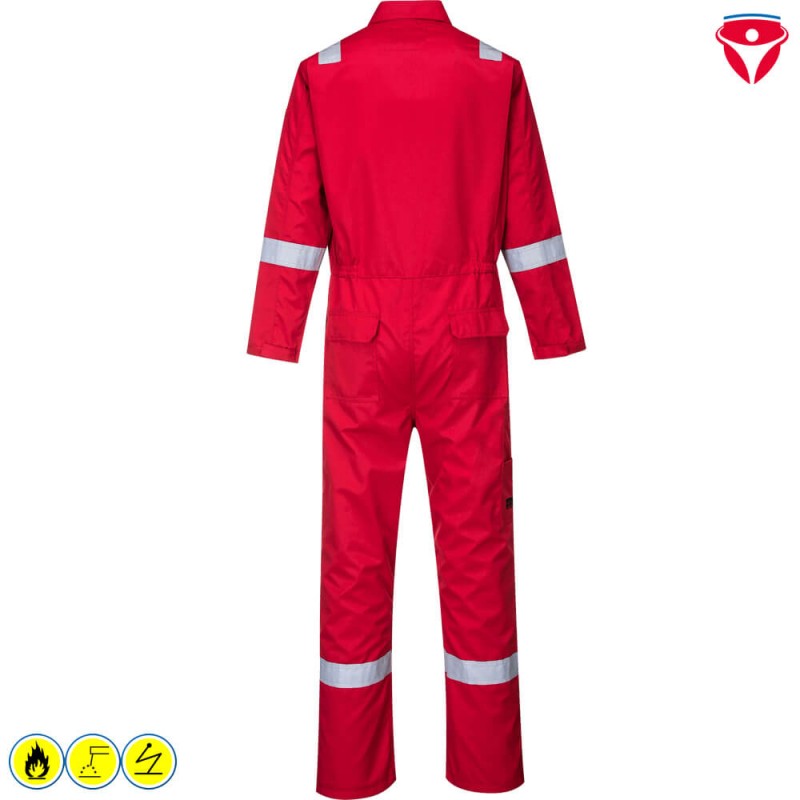 PortWest AF50 AraFlame Platinum Overall | leichte Flammschutzkleidung