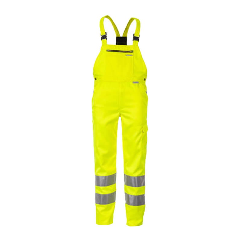 Planam Warnschutz Latzhose | einfarbig