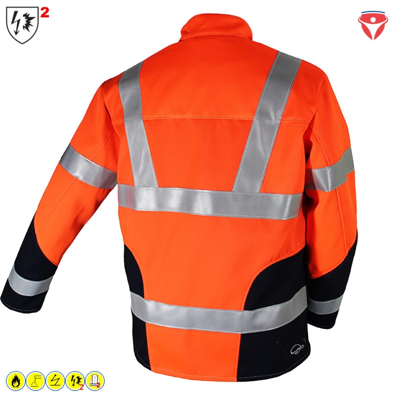 HB Hi Vision Warnschutz Softshell Jacke