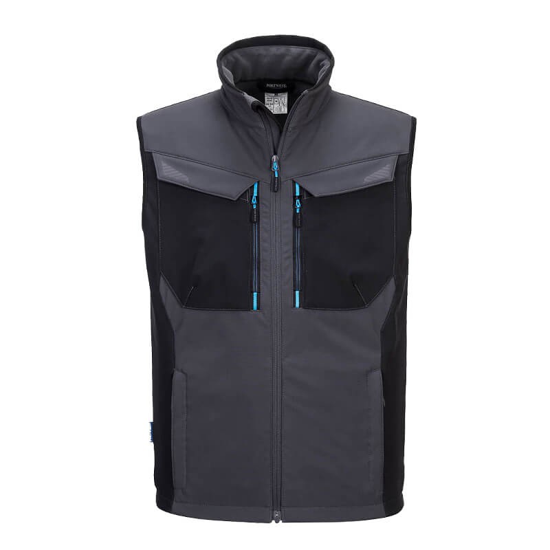 PortWest T751 SoftShell Gilet Weste mit Polar Fleece
