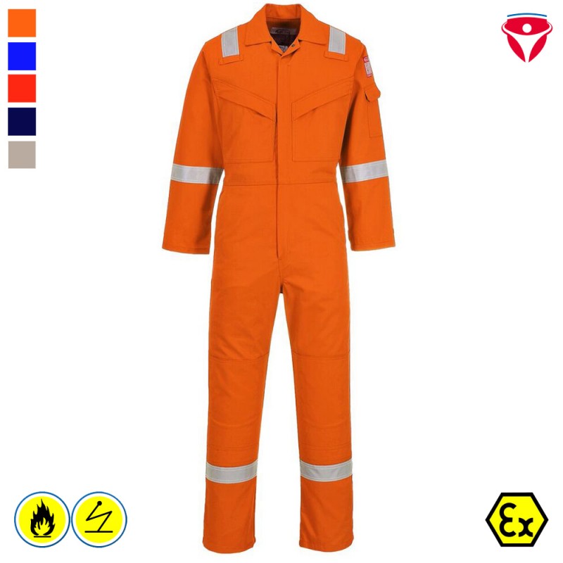 PortWest AF73 extrem leichter MultiNorm AraFlame Silver Overall