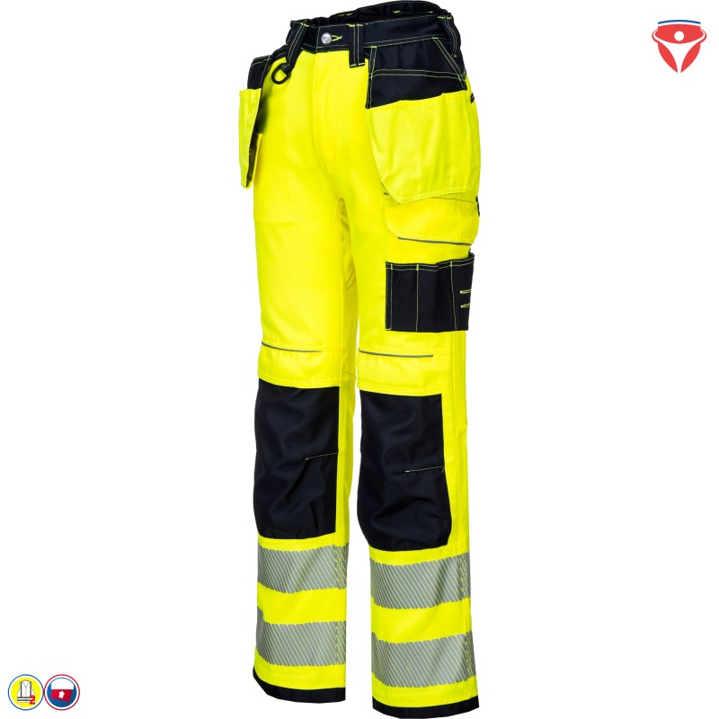 PortWest T501 Warnschutzhose mit Holstertaschen Taschenvielfalt