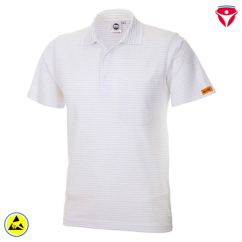 hochleitfähiges ESD Polo-Shirt