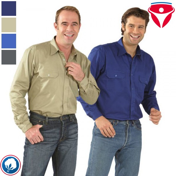 Planam Köperhemd 1/1 Arm