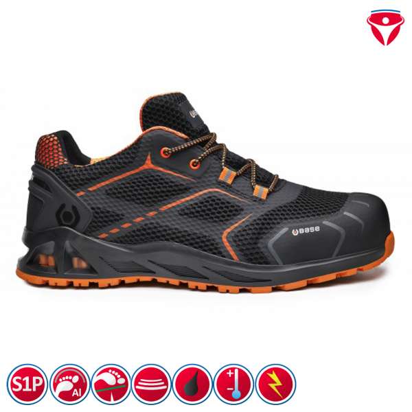 Base Protection Base 1 veiligheidsschoenen, grijs en oranje, 42