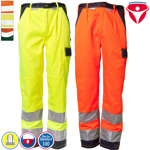 Planam 2011 Warnschutz Bundhose Arbeitskleidung Berufsbekleidung Hose orange 