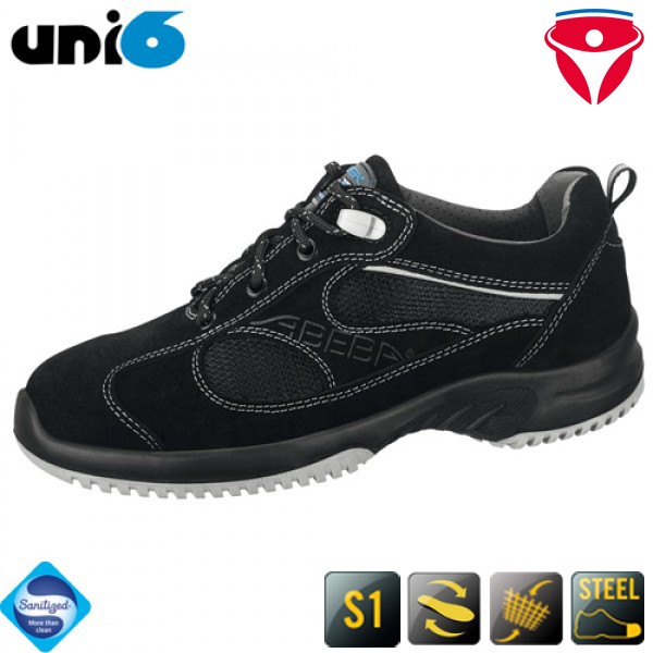 ABEBA 1701 leichte S1 Sicherheitsschuhe mit Stahlkappe