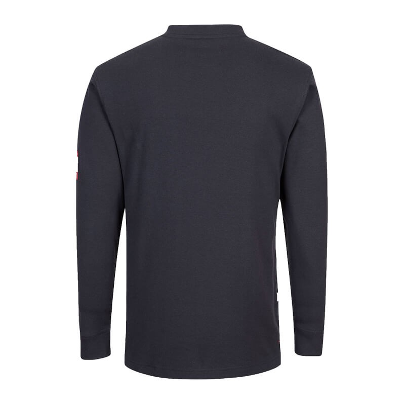 Flammhemmendes, antistatisches T-Shirt Henley FR32 mit Knopfleiste