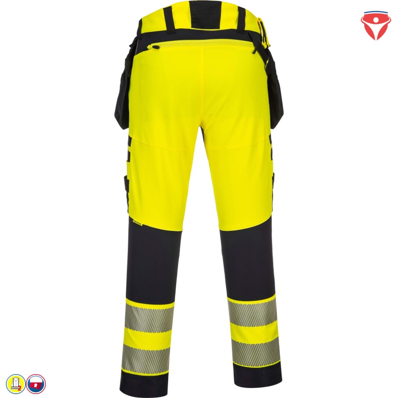 PortWest DX442 Warnschutz Hose mit abnehmbaren Holstertaschen