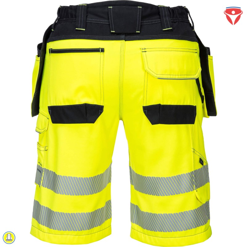 PortWest PW343 Warnschutz Shorts | abnehmbare Holstertaschen