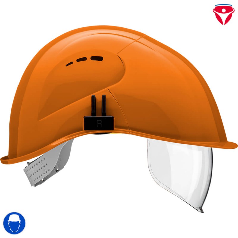 Voss VisorLight Schutzhelm mit integriertem Visier nach EN 166