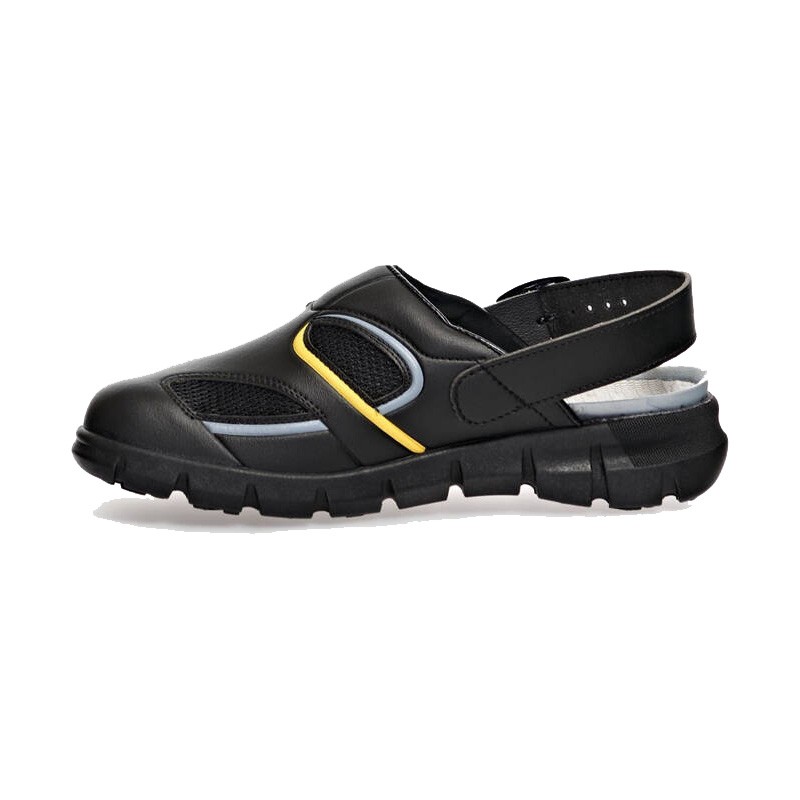 Abeba DYNAMIC 37343 | Clogs OB ESD, schwarz-gelb