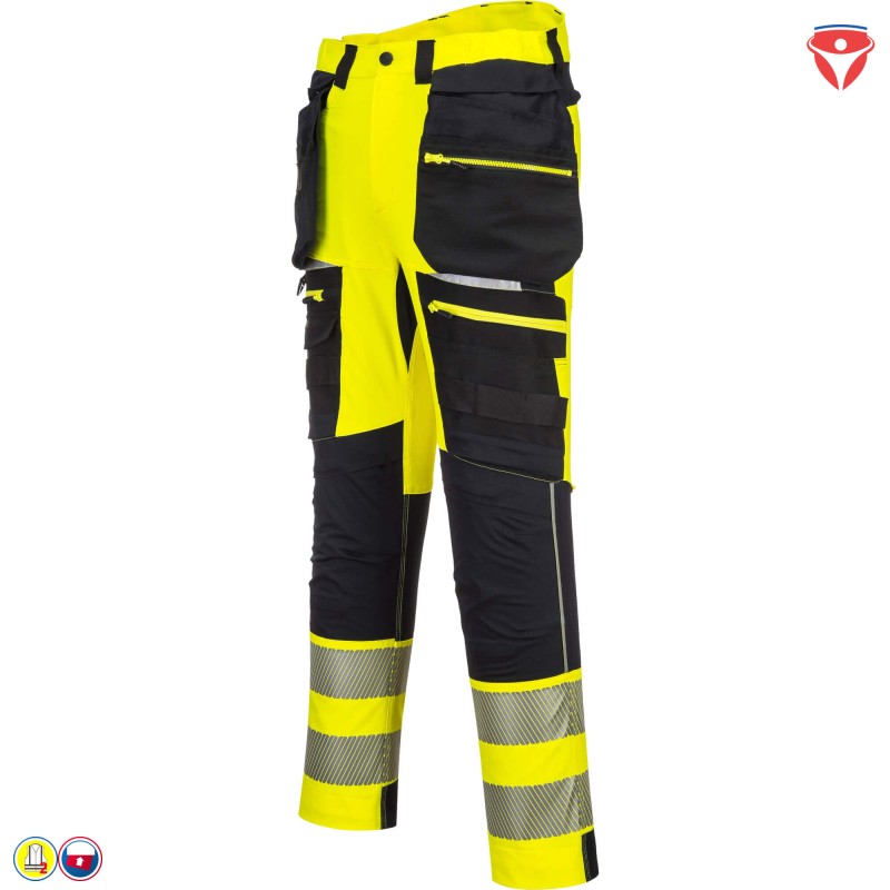 PortWest DX442 Warnschutz Hose mit abnehmbaren Holstertaschen