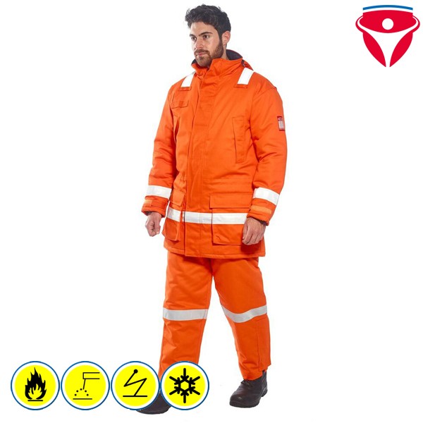 PortWest FR59 flammhemmende Antistatik Winterjacke