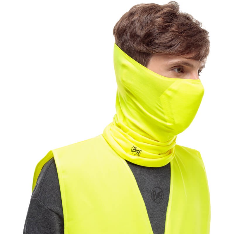 Buff Filter Gesichtsmaske Filtertube | solid yellow fluor