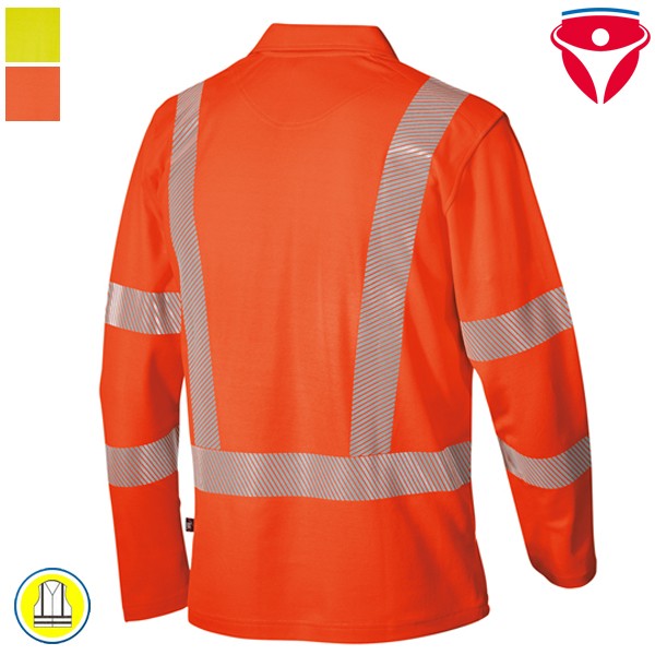 BP 2133 Warnschutzpolo Langarm