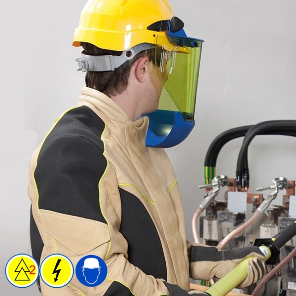 Uvex Elektriker Schutzhelm für Visiere Störlichtbogen Klasse 2