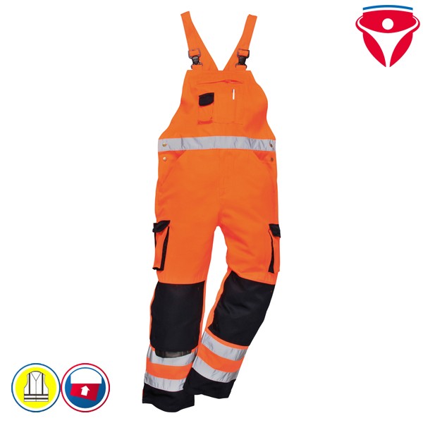 PortWest TX52 günstige Warnschutz Latzhose Dijon