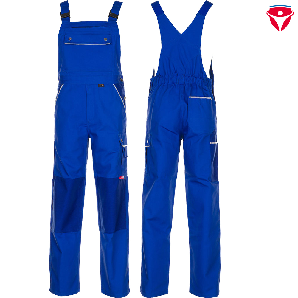Planam Latzhose Plaline Arbeitskleidung kornblau marine Gr 62