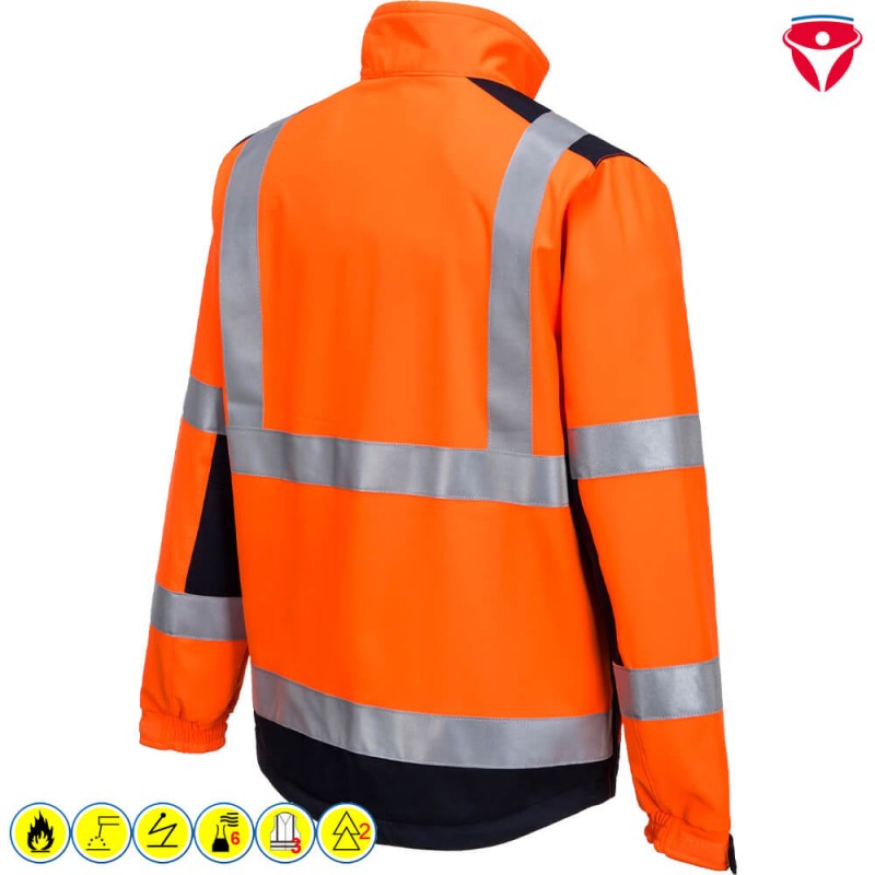 PortWest MV72 ModaFlame MultiNorm ARC Softshelljacke | Klasse 2