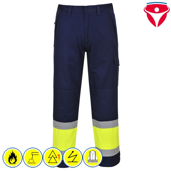PortWest MV26 flammhemmende Warnschutzhose
